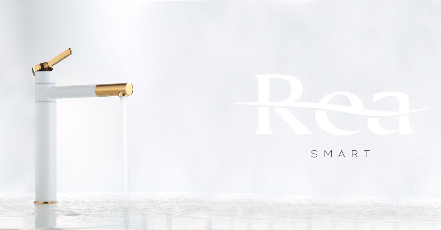 Rea Smart White Gold Magasított Fürdőszobai Mosdó Csaptelep 8