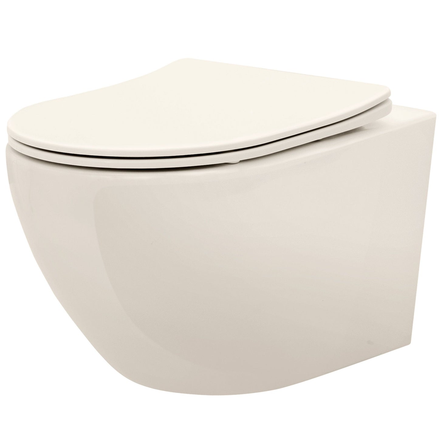 Felfüggesztett Wc-csésze Rea Carlo Mini Rimless Ecru 1