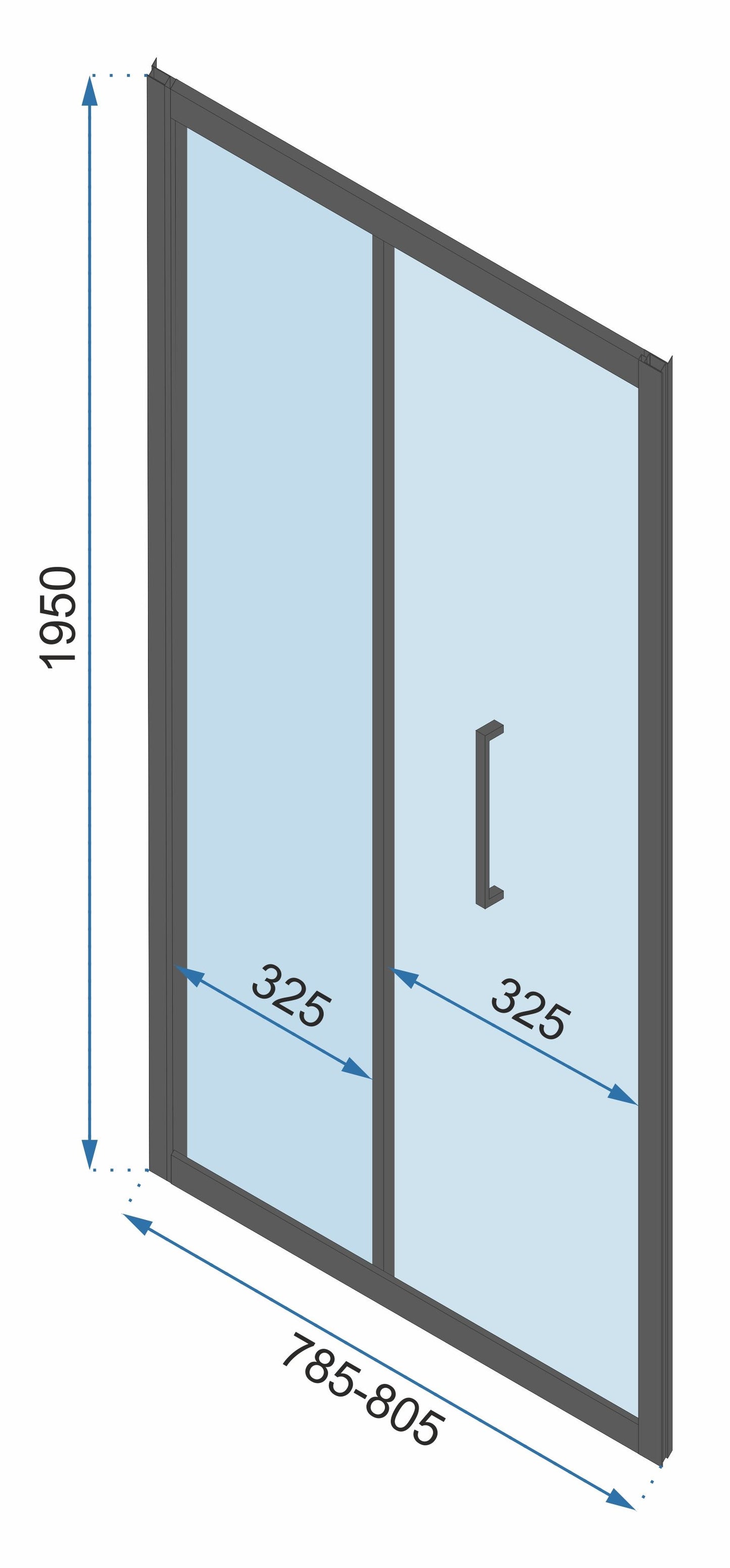 Sarok Zuhanykabin Rapid Fold 100x80 6