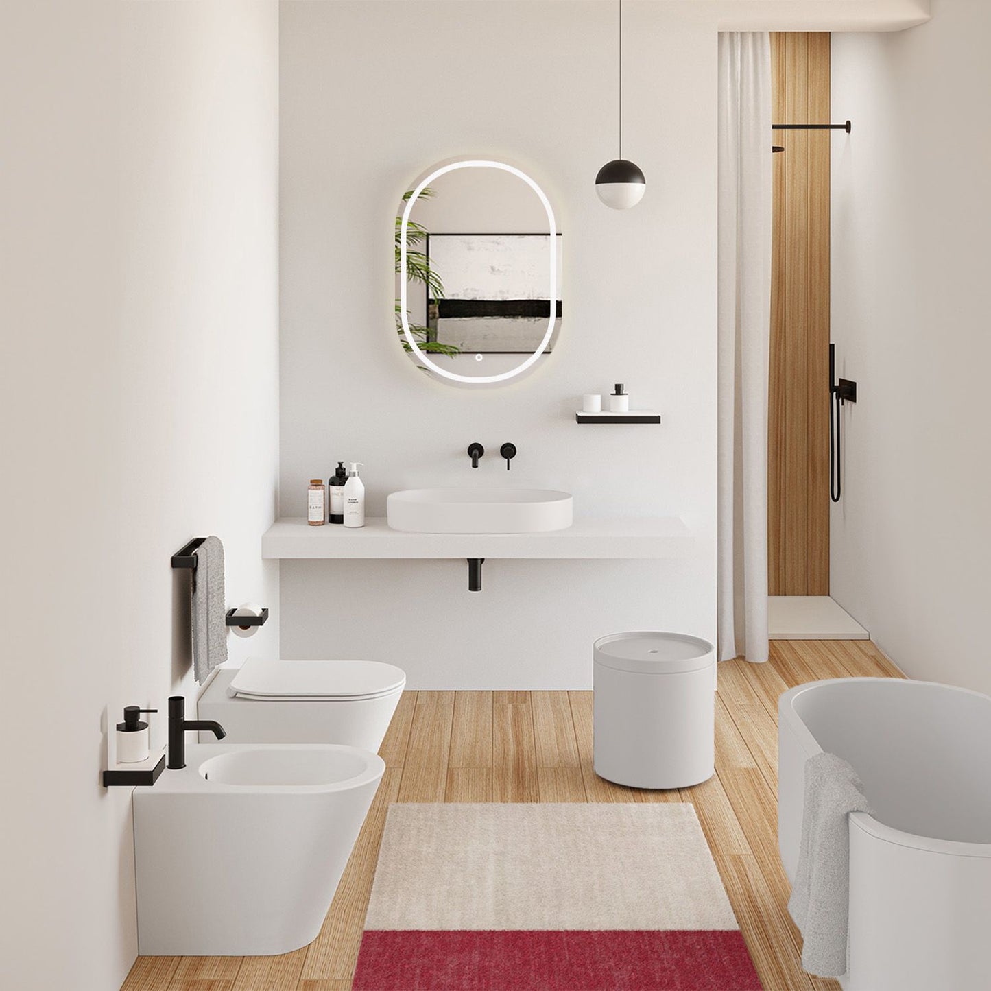 Konglomerátum Mosdó Iris 71 Cm White 7