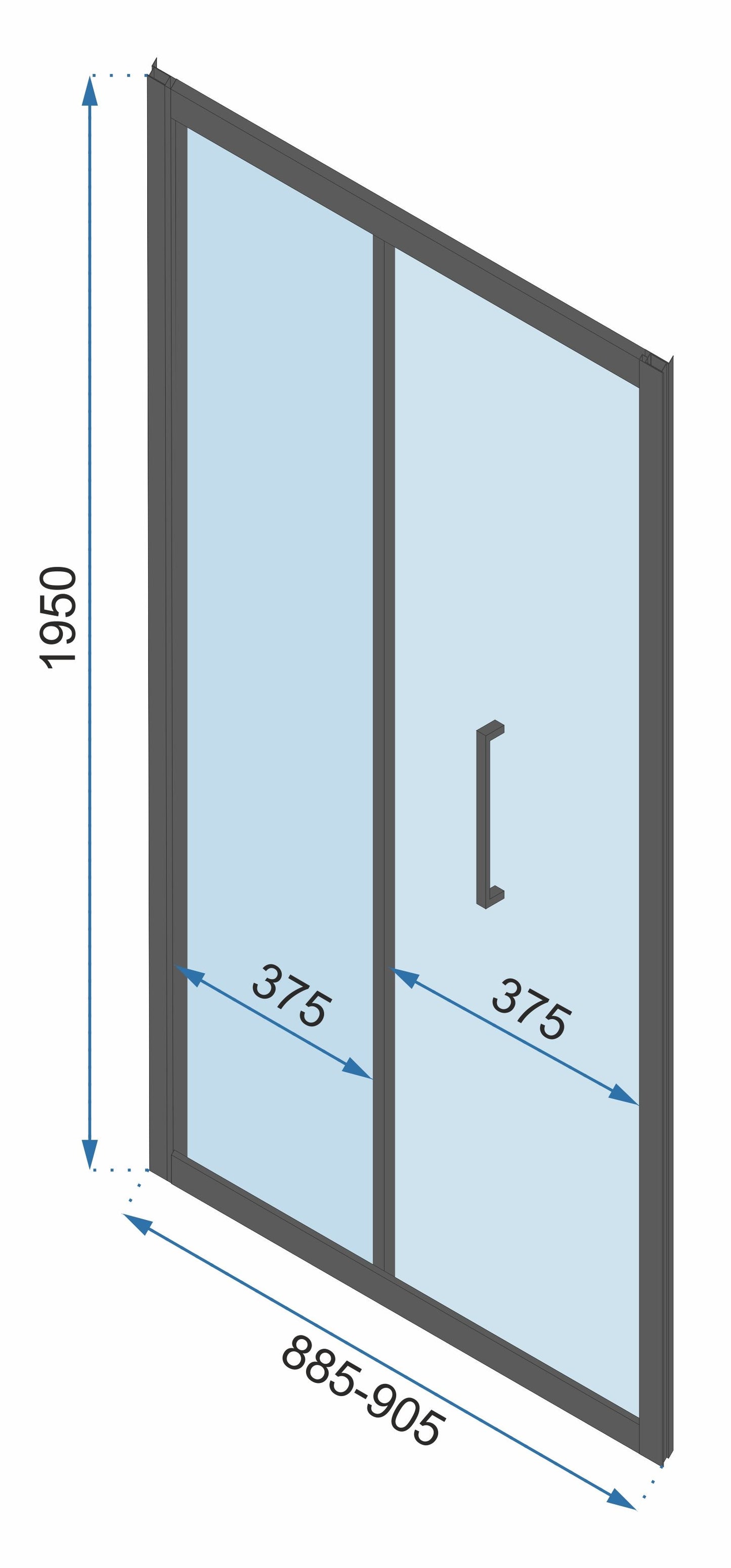 Sarok Zuhanykabin Rapid Fold 100x80 7