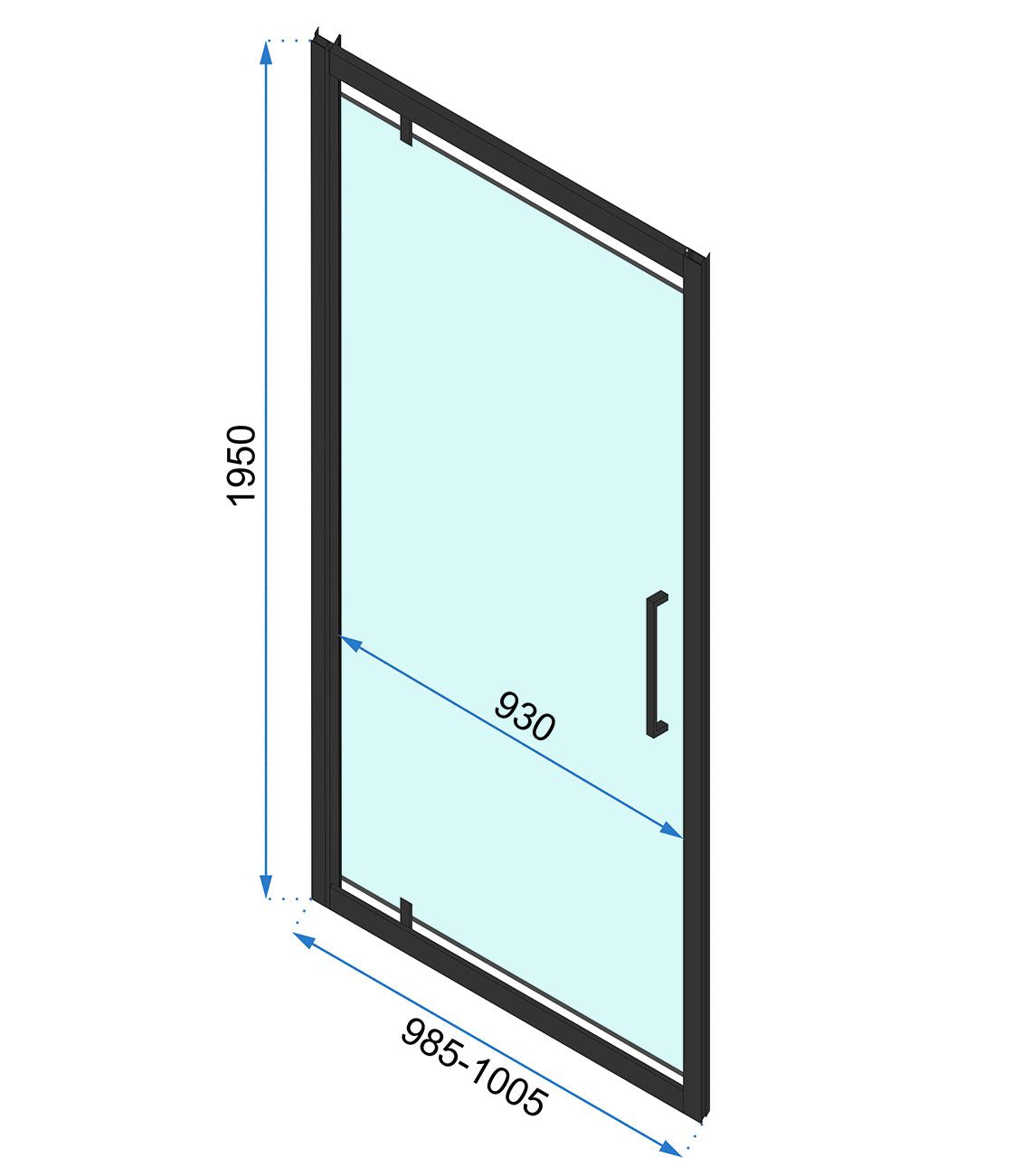 Sarok Zuhanykabin Rea Rapid Swing 90x90 15