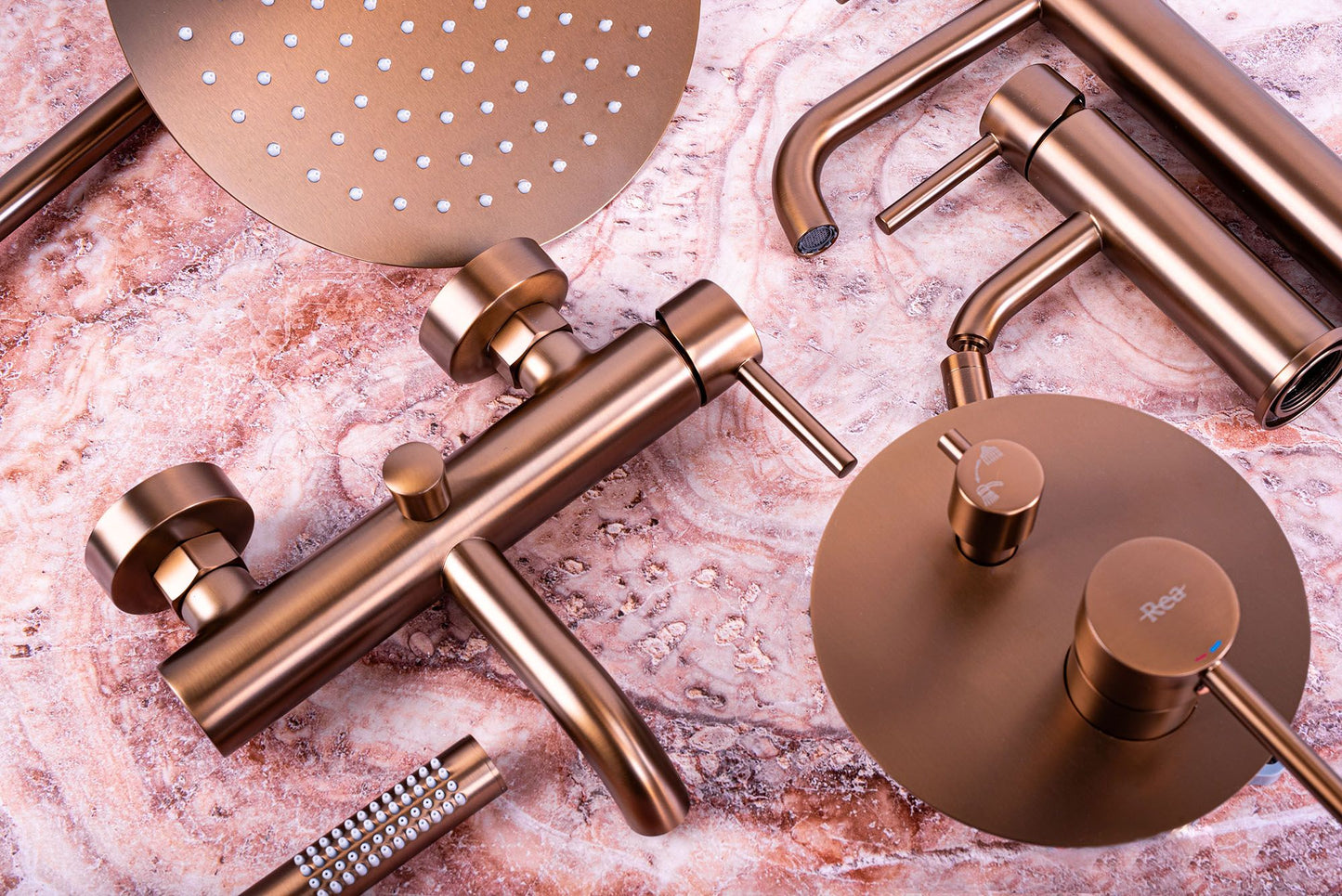 Fürdőszobai Csaptelep Rea Lungo Copper Brush 6