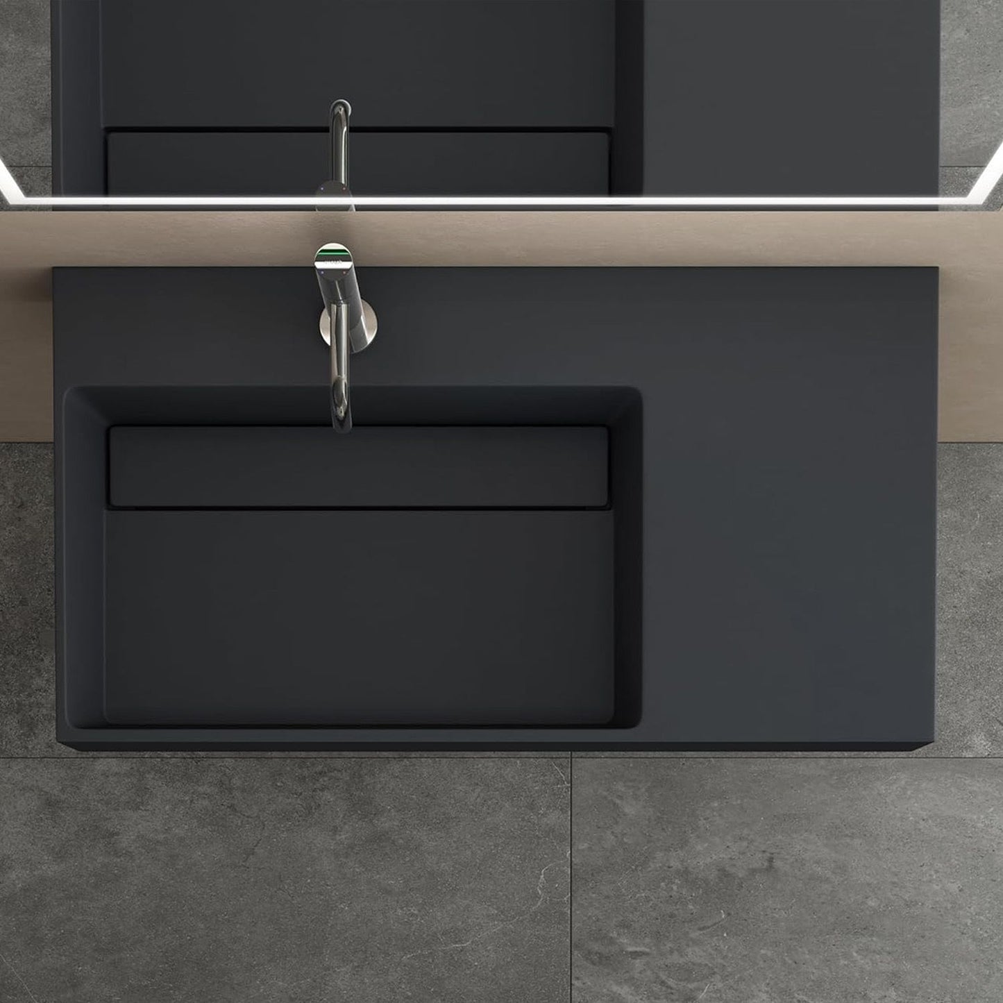 Konglomerátum Mosdó Archi 75 Cm Grey Matt 5