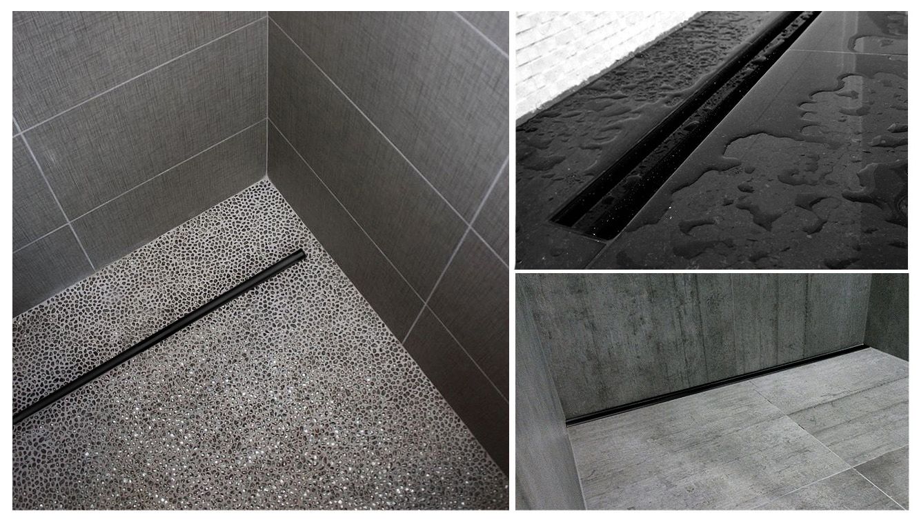 Lineáris Lefolyó Neo Slim Pro Black 60 7