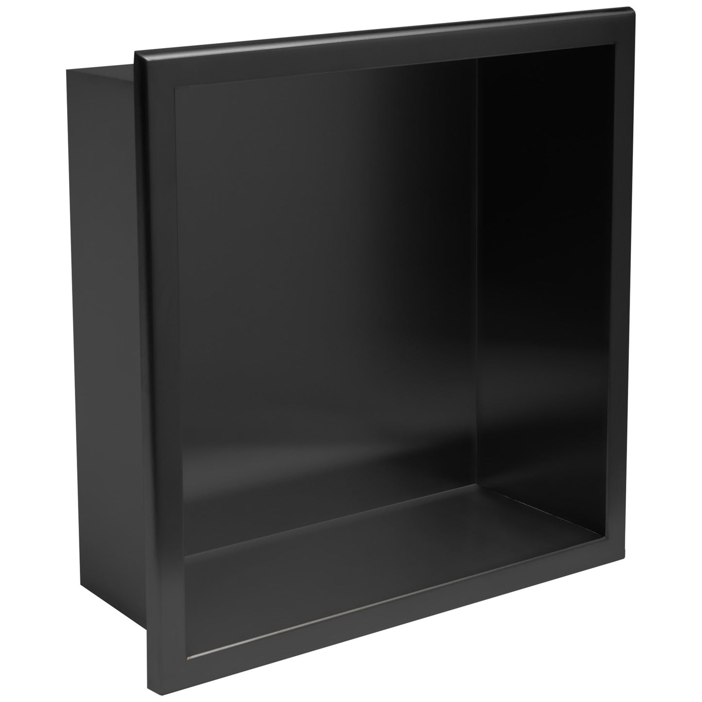 Süllyesztett Fürdőszobai Polc 30x30 Matt Fekete 1