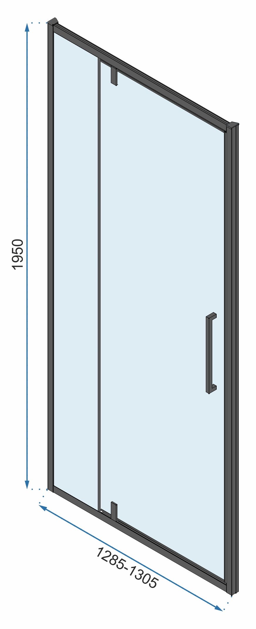 Sarok Zuhanykabin Rea Rapid Swing 90x90 10