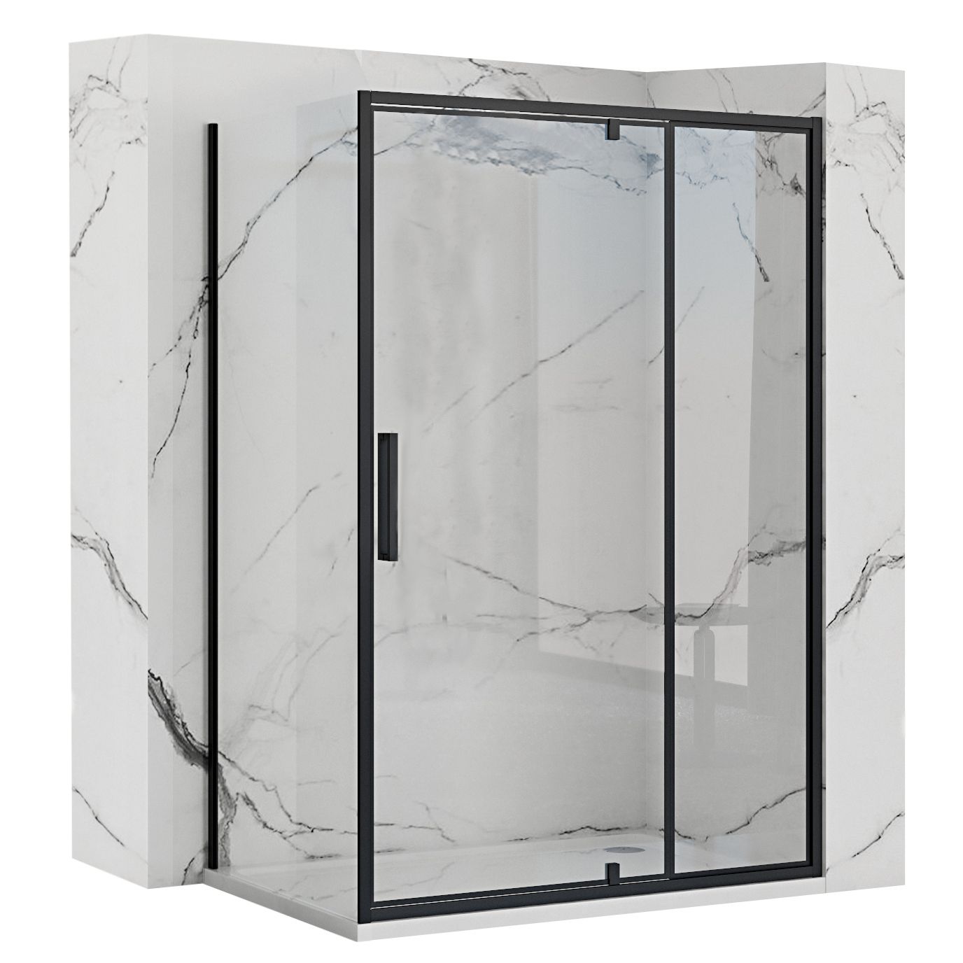 Sarok Zuhanykabin Rea Rapid Swing 90x90 2