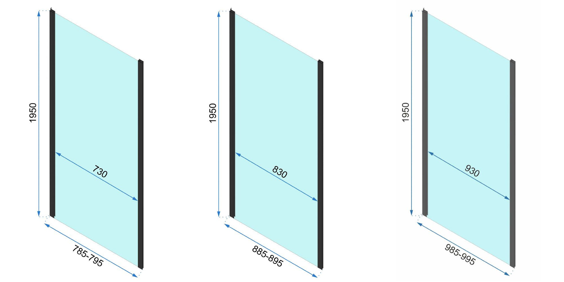 Sarok Zuhanykabin Rea Rapid Swing 90x90 16