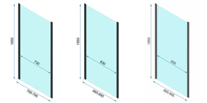 Sarok Zuhanykabin Rea Rapid Swing 90x90 16