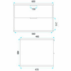 Mosdószekrény Rea Mono 60cm White 10