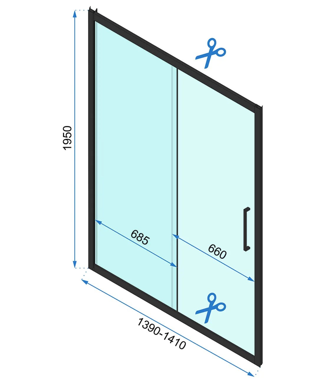 Falra Szerelhető Zuhanykabin Rapid Slide Ajtó: 140 Fal: 100 10