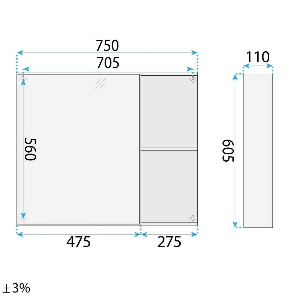 Fürdőszobabútor Szett Mosdóval Gama T25023 KJM 80CM 10