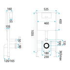 Falba Építhető Wc Tartály K011A-Q HD Gold 10