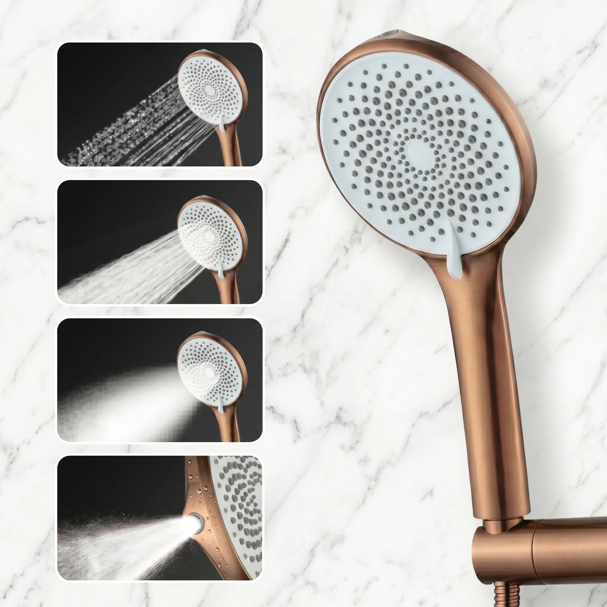 Rea JS-020 BRUSH COPPER Zuhanyfej 10