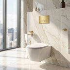 Beépíthető WC Tartókeret Szett Slim 024N HD Gold Nyomólappal 10