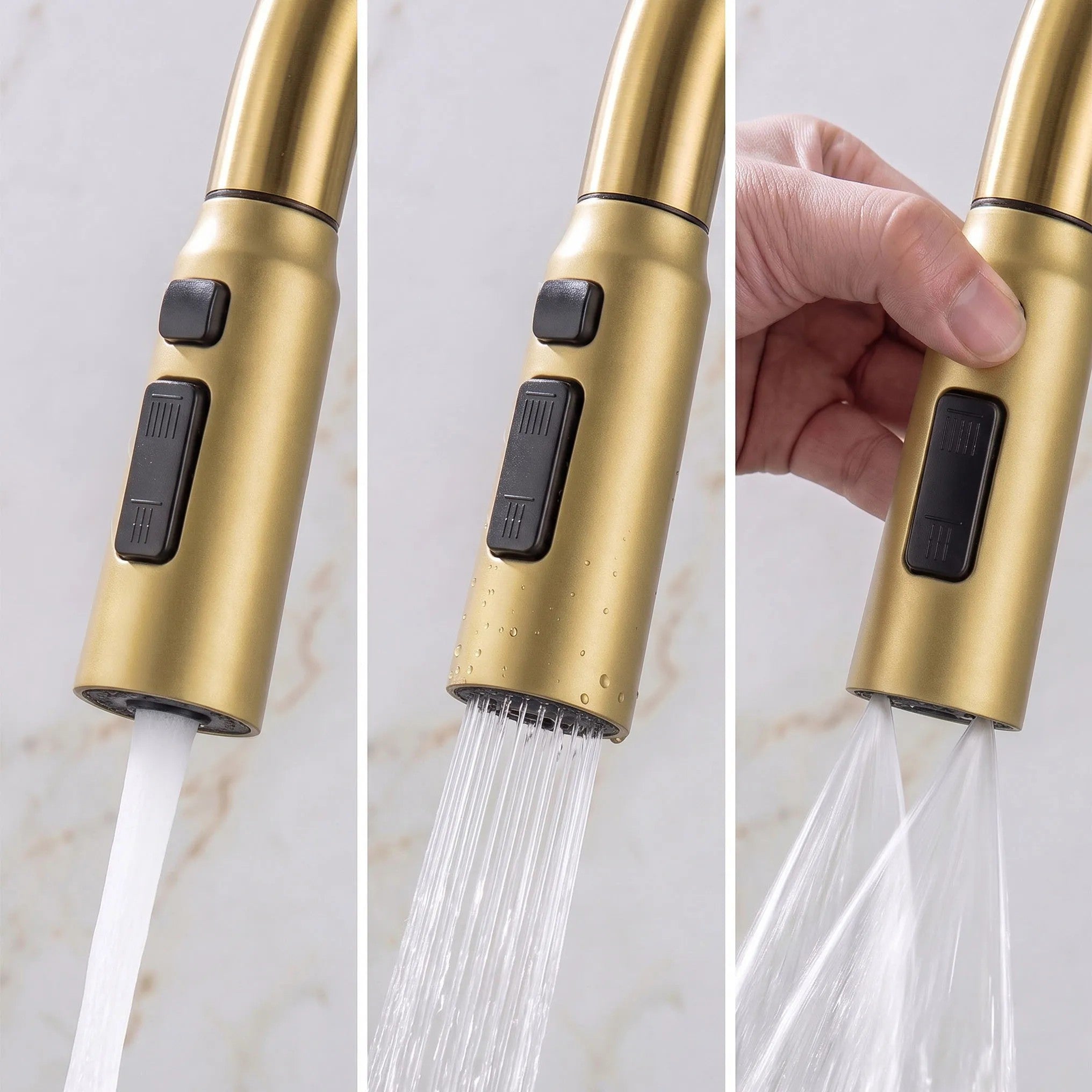 Multifunkciós 10 Az 1-ben Acél Mosogató REA Alonzo Brush Gold 10