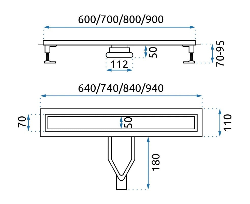 Zuhanylefolyó REA Neox Superflow Black 90 10