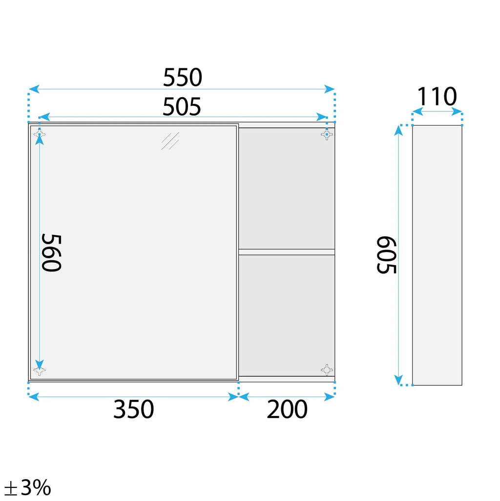 Fürdőszobabútor Szett Mosdóval Gama T25023 HHL 60CM 10