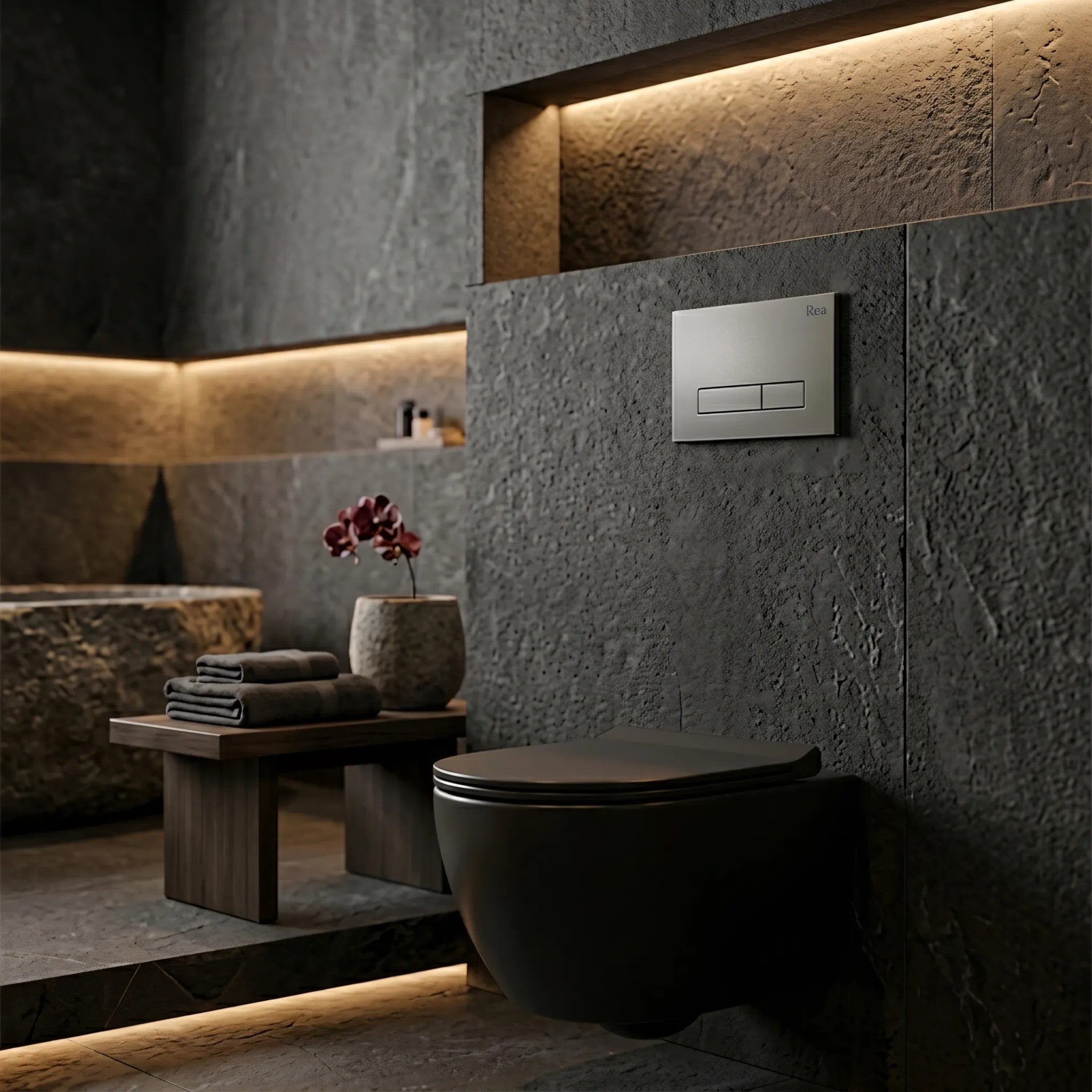 Beépíthető WC Tartókeret Szett Slim 024N HD Titan Nyomólappal 10