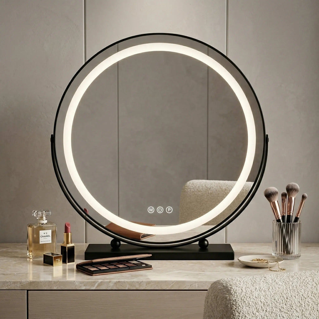 LED Tükör MAKE-UP Black 50 Cm 10