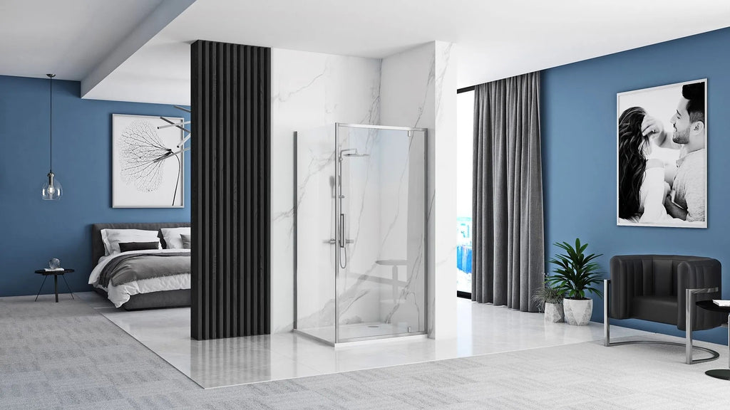 Zuhanykabin REA Rapid Swing Chrom Ajtó:100: X Fal:90 10