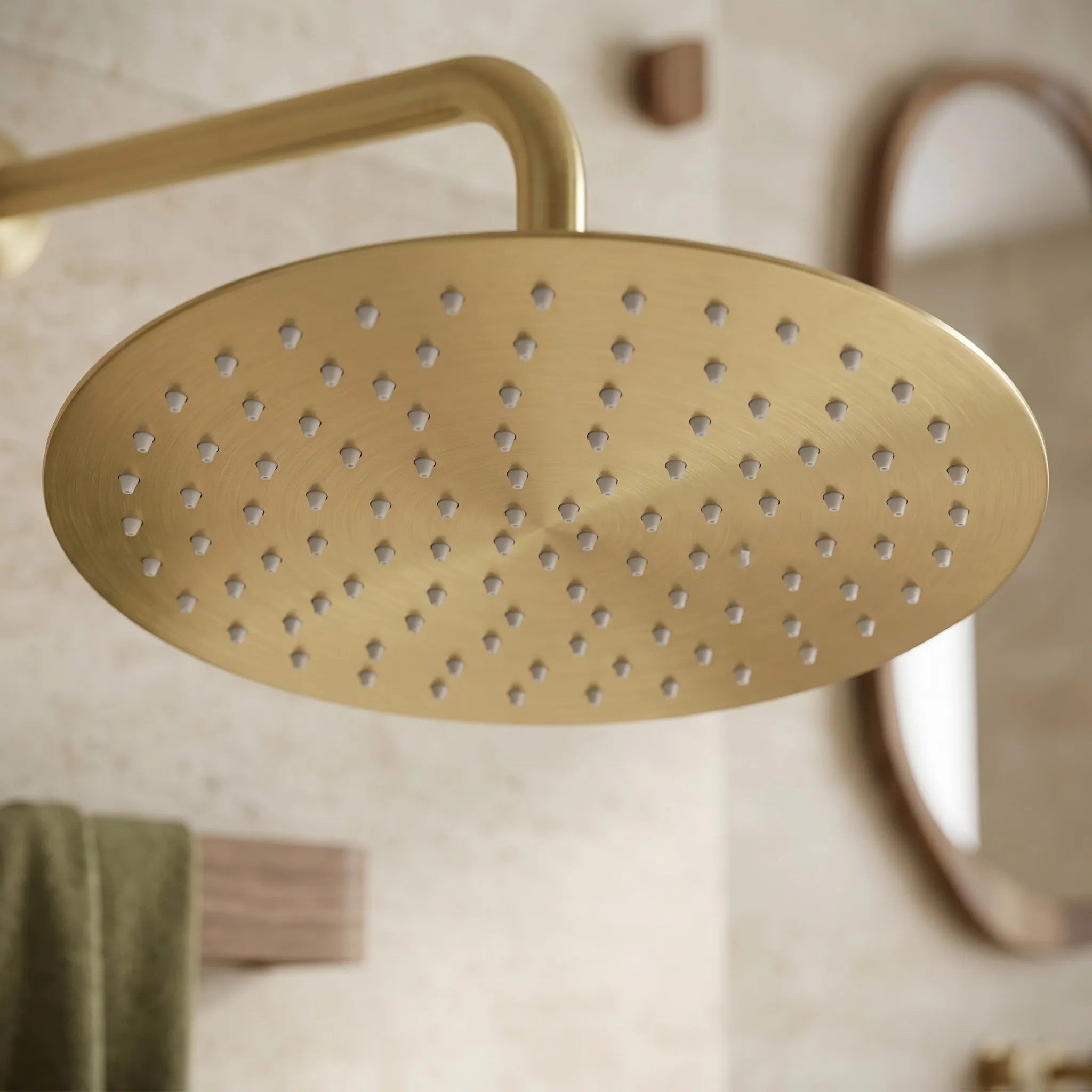 Kerek Esőztető Zuhanyfej REA JS-P014BG 30cm Brush Gold 10