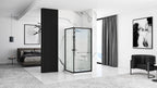 Zuhanykabin Rea Space In Black 80x100 Fehér Savoy Zuhanytálcával 10