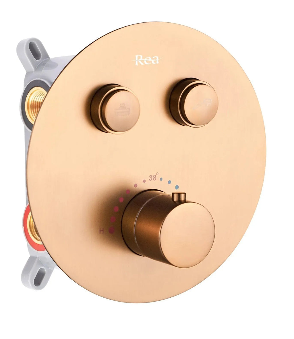 Rejtett Zuhanyszett Rea LUNGO COPPER BRUSH BOX 10