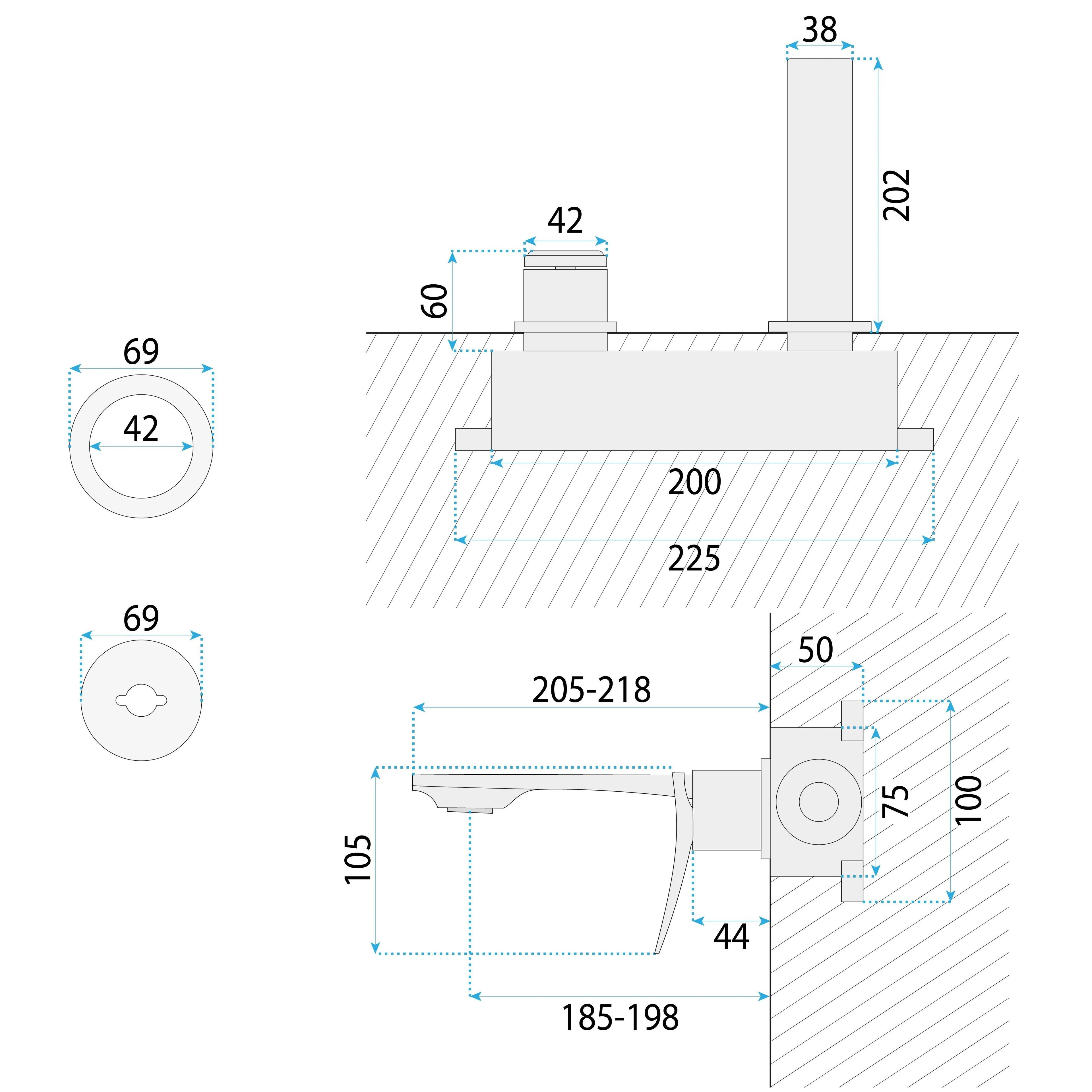 Falsík Alatti Mosdócsaptelep REA VISION Titan + BOX 10