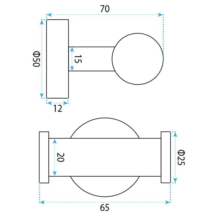 Dupla Akasztó 6612 Modern Copper 10