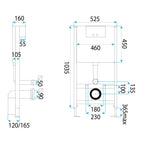 Falba Építhető Wc Tartály K011A-Q HD Black 10