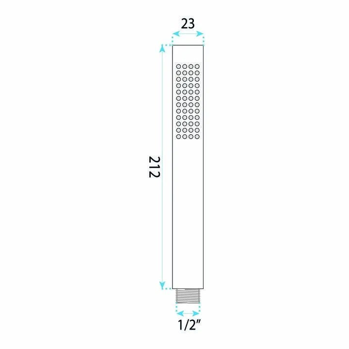 Rea JS-018 BRUSH COPPER Zuhanyfej 10