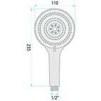Rea JS-019 BRUSH NICKLE Zuhanyfej 10
