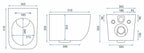 WC Csésze REA MARTIN SLIM RIMLESS DUROPLAST 11