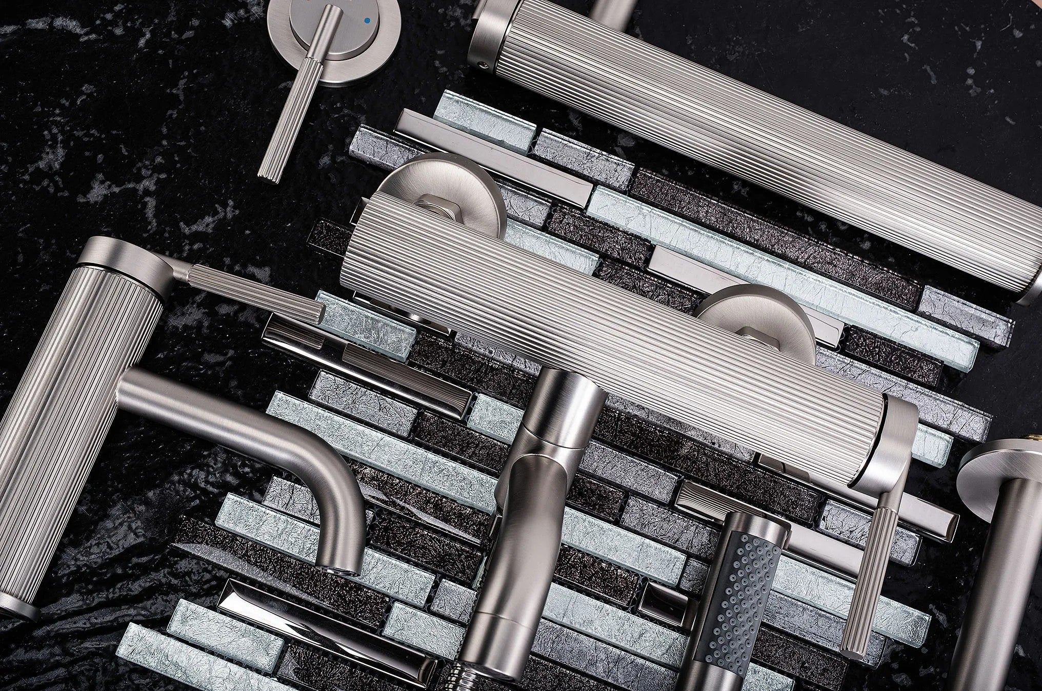 Fürdőkád Csaptelep Argon Brush Nickel 11