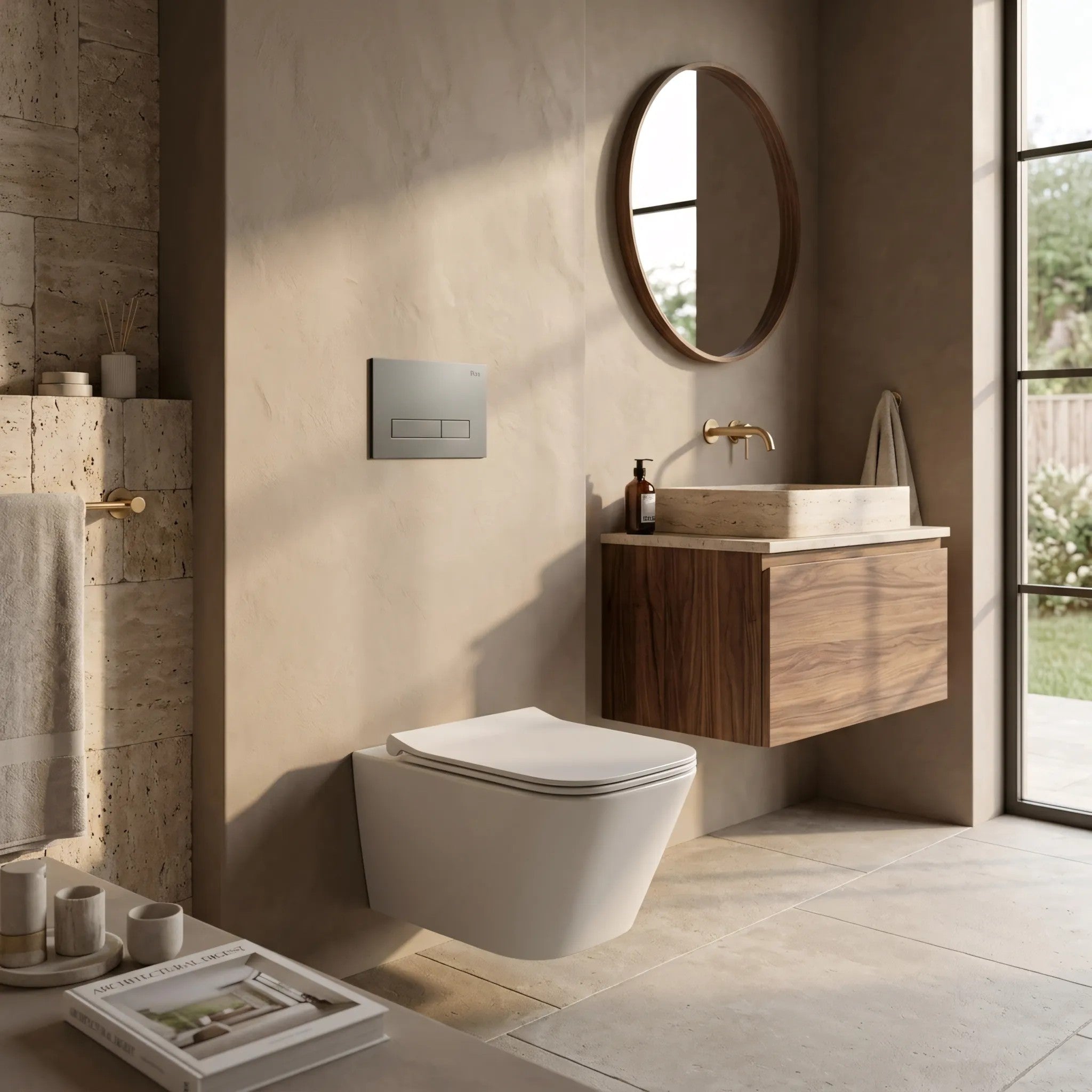 Beépíthető WC Tartókeret Szett Slim 024N HD Titan Nyomólappal 11