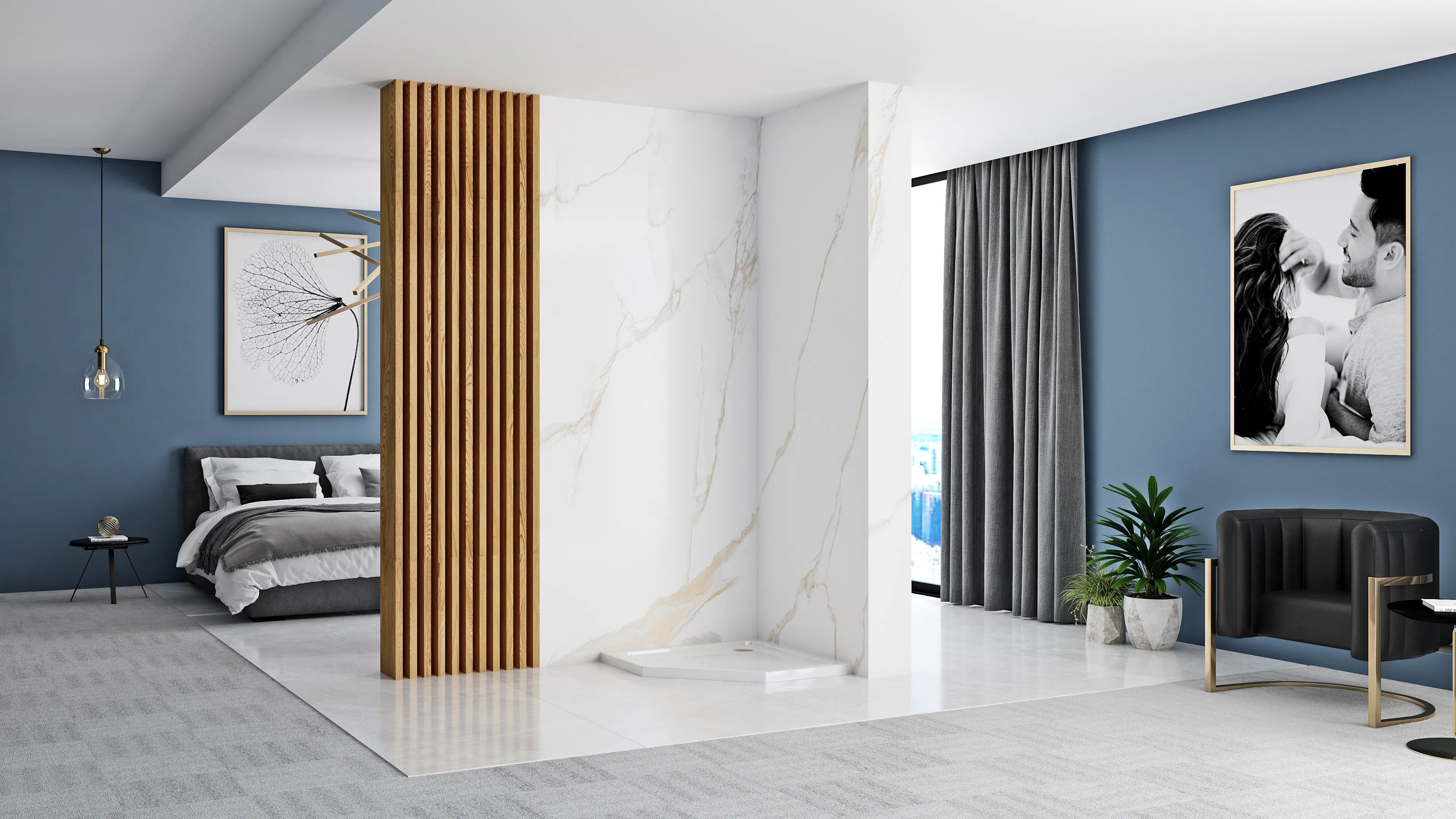 Zuhanykabin Rea DIAMOND 80x80 Black MAT Zuhanytálca Nélkül 11
