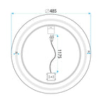 LED Tükör 50cm BAS 11