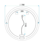 LED Tükör 80cm Modern 11