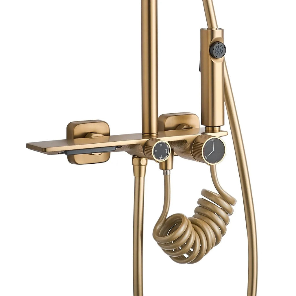 Zuhanyszett REA HELIX Brush Gold 11