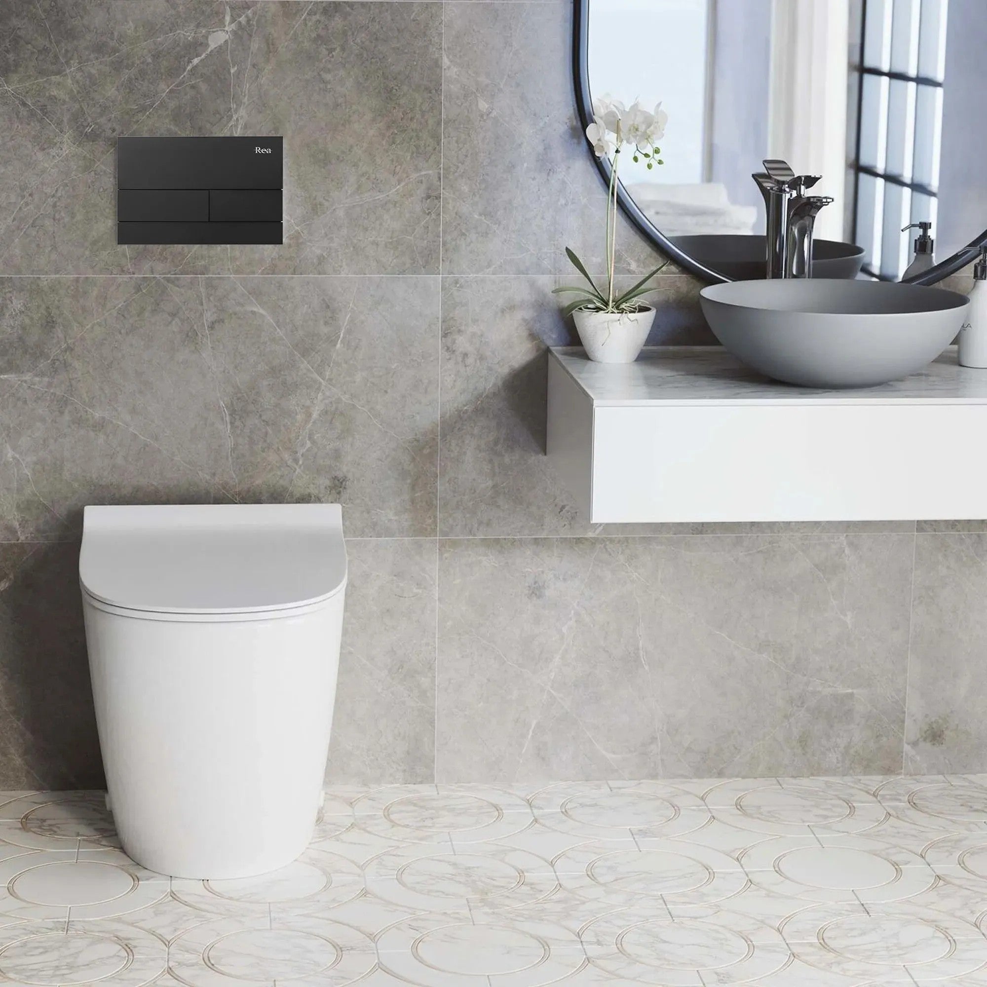 Falba Építhető Wc Tartály K011A-Q T Black 11