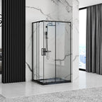 Zuhanykabin Rea Punto Black 80x100 Fehér Savoy Zuhanytálcával 11