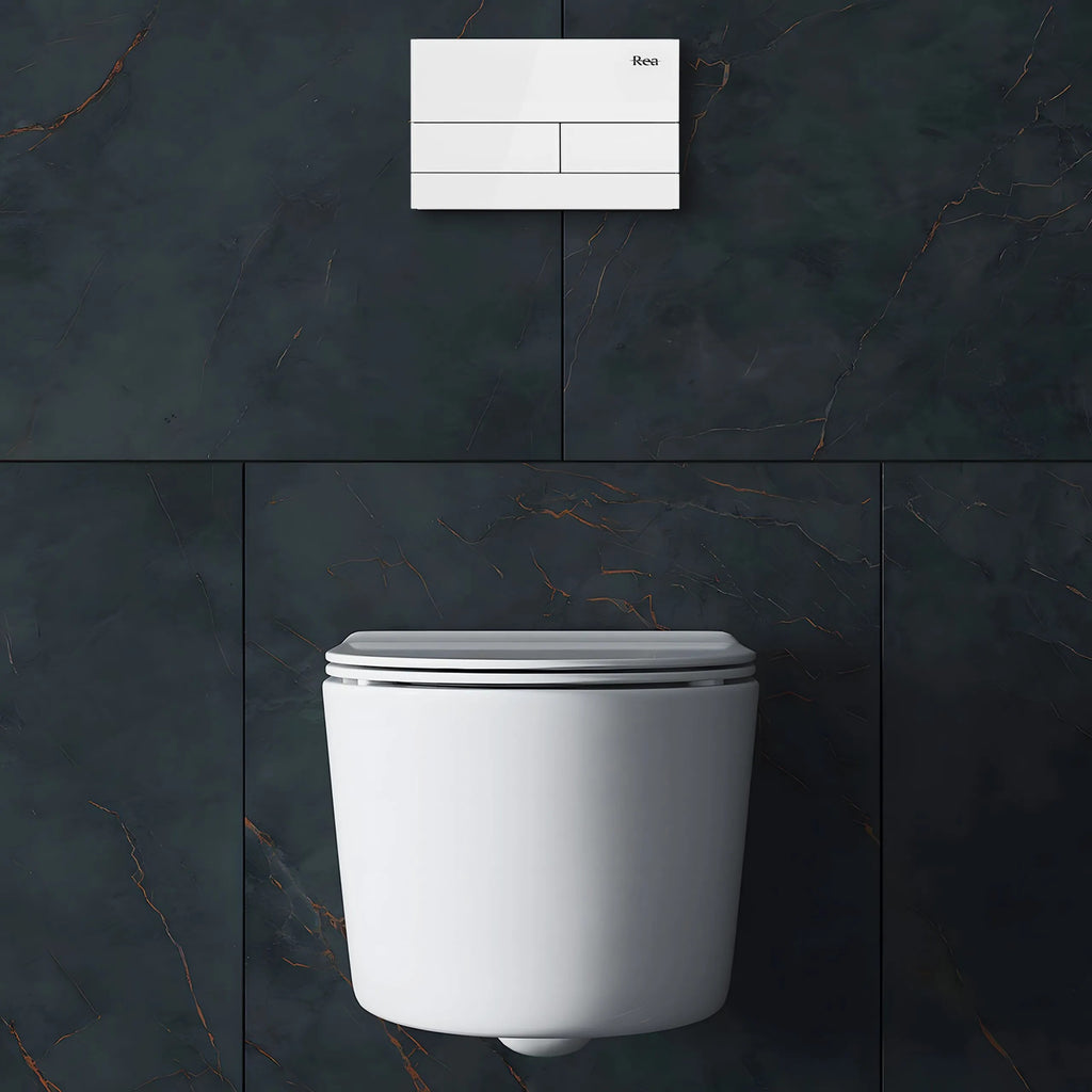 Falba Építhető Wc Tartály K011A-Q T White Glass 11