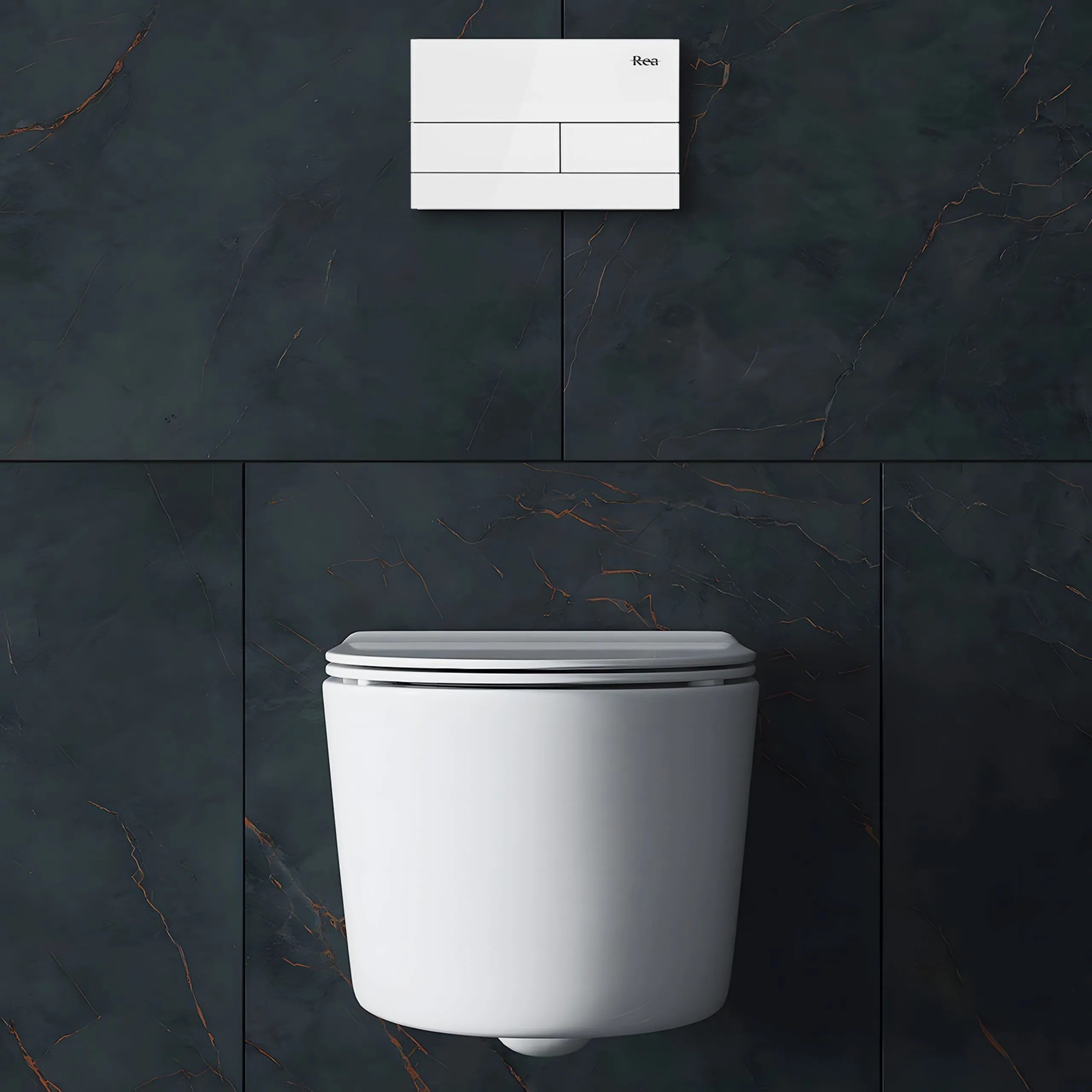 Falba Építhető Wc Tartály K011A-Q T White Glass 11