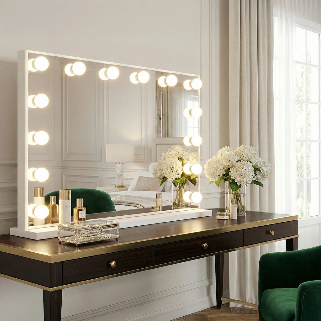 LED Tükör HOLLYWOOD White 80x60 11