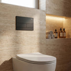Beépíthető WC Tartókeret Szett Slim 024N T Black Matt Nyomólappal 11