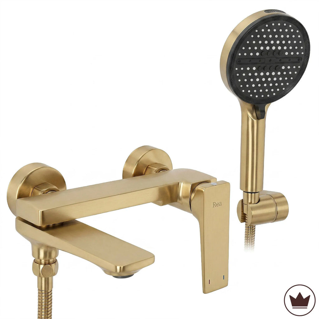 Fürdőkád Csaptelep PREMIUM REA Prime Gold Brush 11