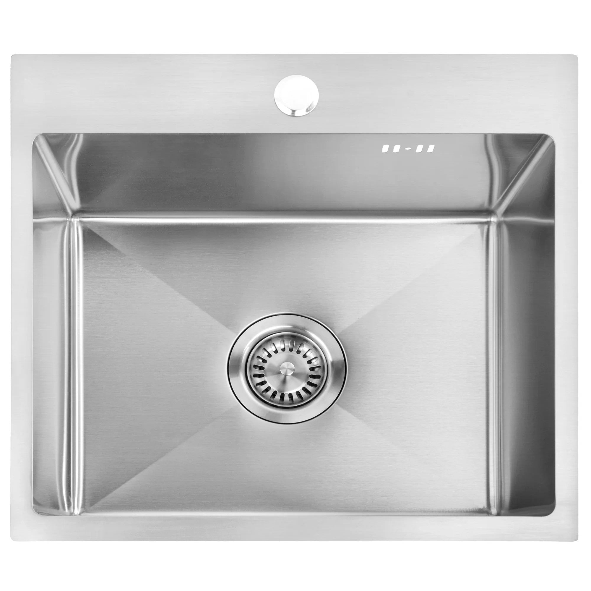 Acél Mosogatótálca Leo 50 BRUSH NICKEL Konyhai Csaptelep Nélkül 11