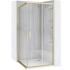 Zuhanykabin Rea City 80x80 Gold Brush Fekete Savoy Zuhanytálcával 11